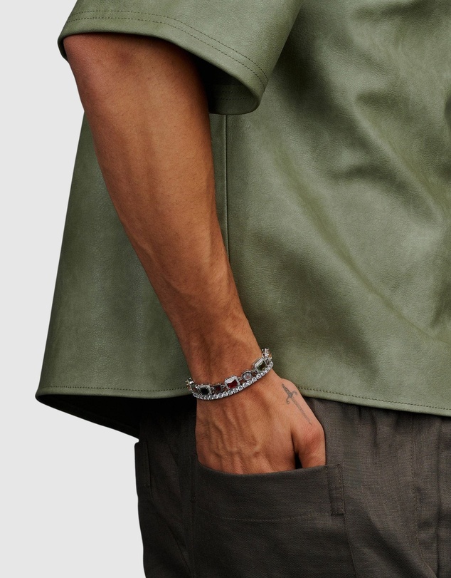 Nialaya Jewellery - Gemstone Bracelet in Silver