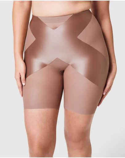 Spanx - Shaping Satin Midthigh X Booty-Lifting Shorts