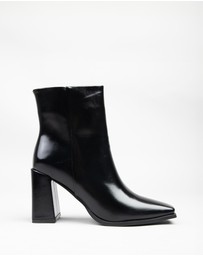 RAID - Hermine high block heeled boots in black