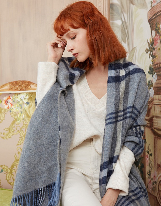 Ozwear Connection Uggs - Ugg 100% Australian Merino Wool Reversible Wrap Slate Grey