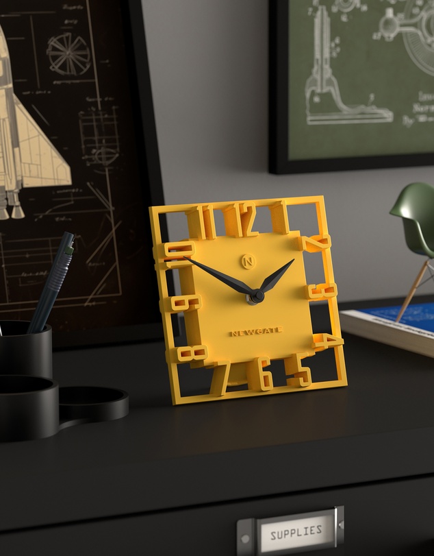 Newgate - Newgate Highline Mantel Clock-Yellow