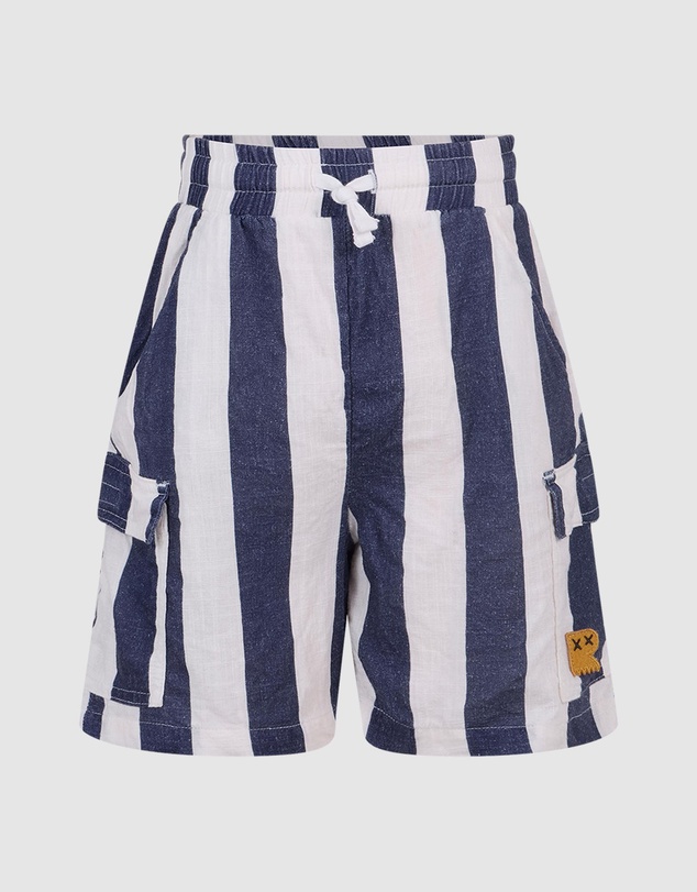 Rock Your Kid - Stripe Cargo Shorts - Kids-Teens