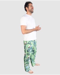 Sant And Abel - Men's Martinique® Green Banana Leaf PJ Pants