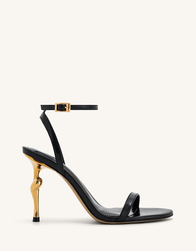 JW PEI - Alivia Gold Metal Heel Sandals