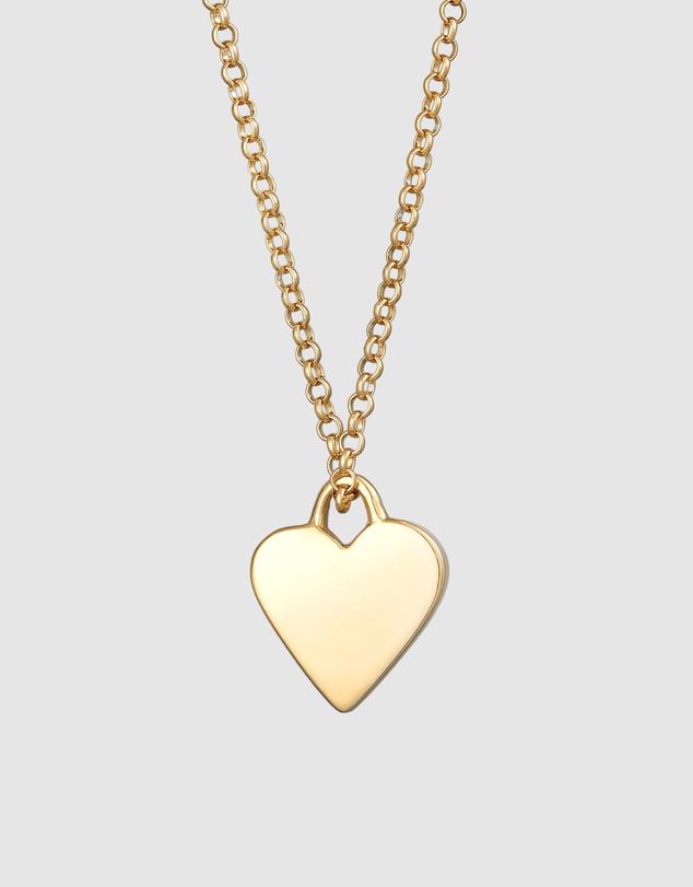 Elli Jewelry - Filigree Heart Pendant Necklace in Gold-Plated 925 Silver