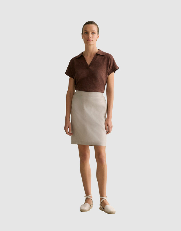 Trenery - Stretch Linen Blend Skirt
