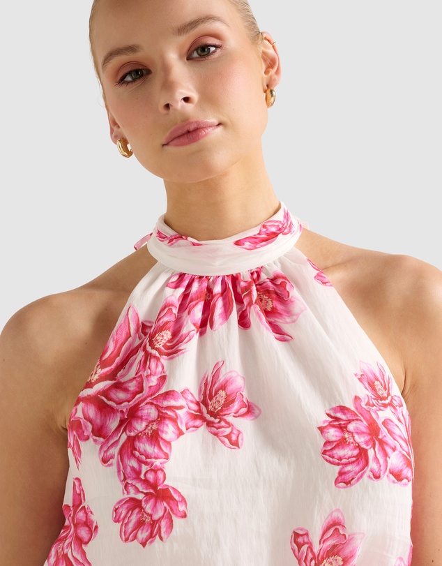 Forever New - Maisie Halter Neck Tie Up Top