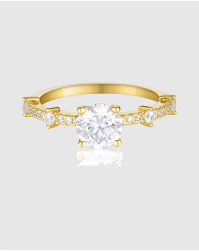 Georgini - Gala Solitaire Gold Ring