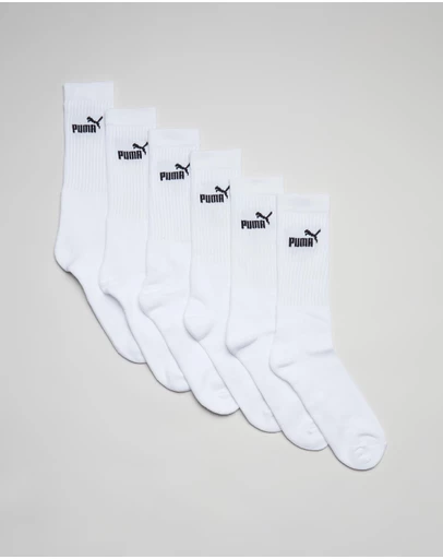 Puma - 6-Pack Elements Crew Socks