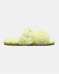 Vodka Cruiser - Fluffy Lime OpenToe Slippers