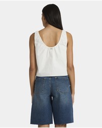 RVCA - Womens Long Beach Denim Shorts