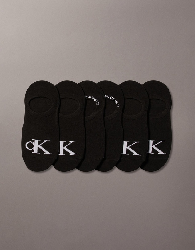 Calvin Klein - 6-Pack CK Monogram Low Cut Socks