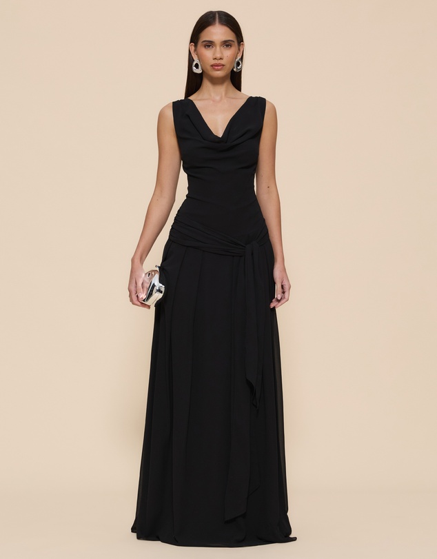 CHANCERY - Kiara Cowl Neck Maxi Dress