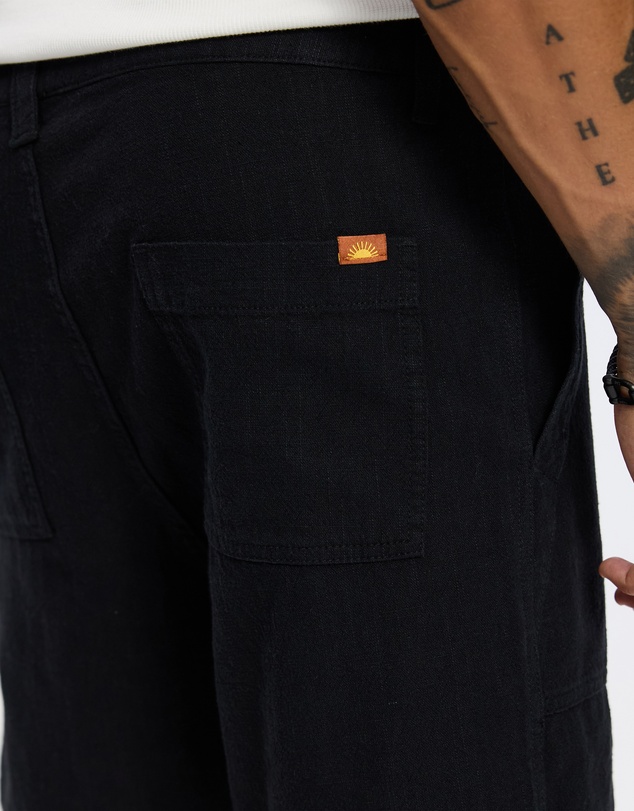 Rhythm - Worn Path Textured Linen Shorts