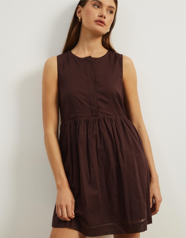 Atmos&Here - Dalia Cotton Voile Mini Dress