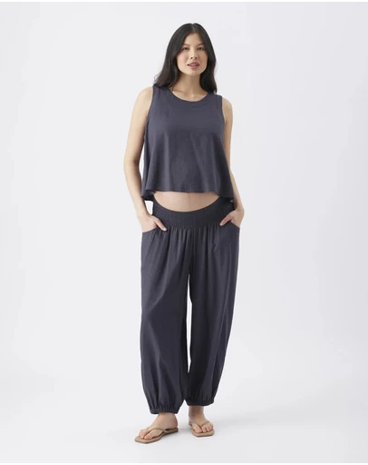 Ripe Maternity - Harem Linen Pants