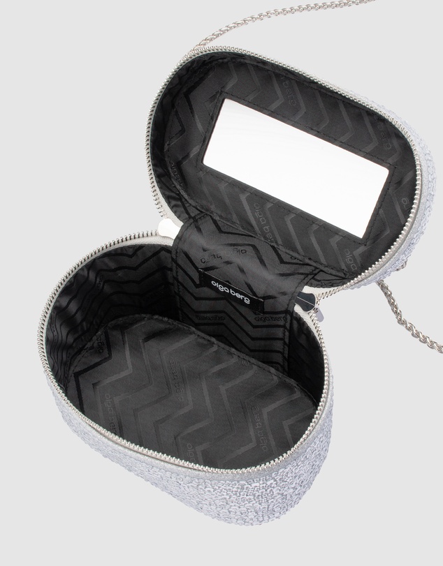 Olga Berg - Beckie Zip Top Crystal Bag