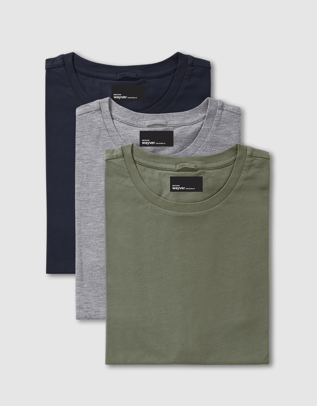 Wayver - The Essential Crew Tee 3-Pack