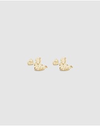 Ichu - Arctic Curve Earrings Gold