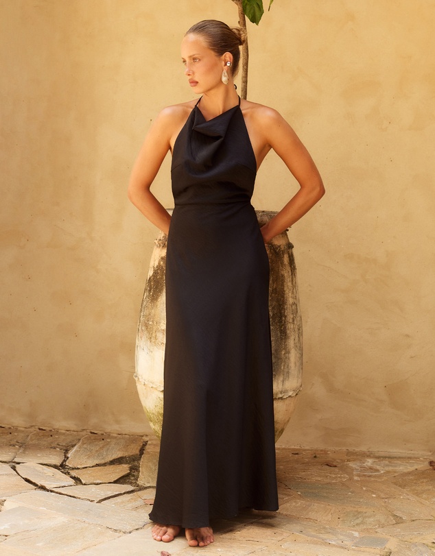Runaway the Label - Jelena Halter Open Back Maxi Dress