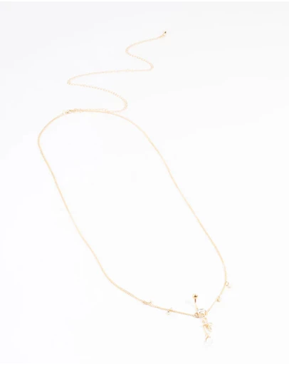 Lovisa - Gold Plated Surgical Steel Cross Belly Chain