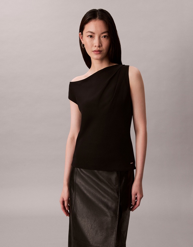 Calvin Klein - Crepe One Shoulder Top