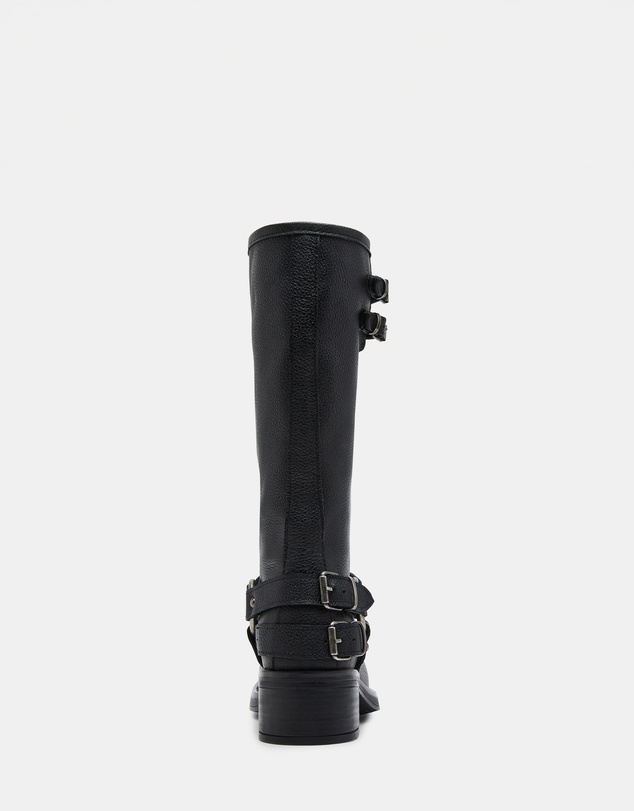 Steve Madden - Astor Black Leather Boots