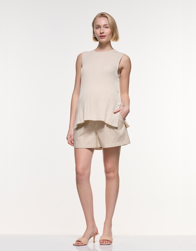 Soon Maternity - Jamie Linen Shorts