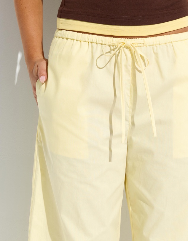 Dazie - Raina Low Rise Cotton Poplin Barrel Pants