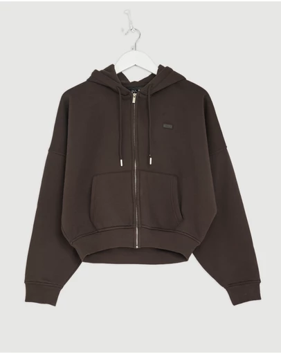 Revibe - Repaired TALA Oversized Zip Through Hoodie - AU 8