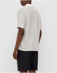 Assembly Label - Volley Stripe Short Sleeve Polo