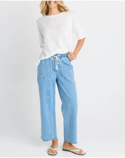 Betty Basics - Star Denim Jogger
