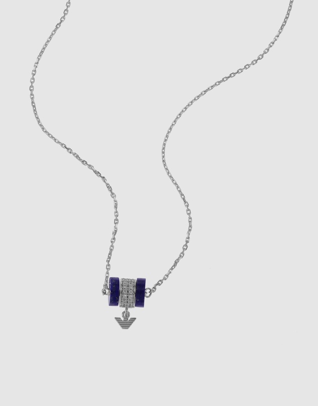 Emporio Armani - Silver-Tone Pedant Necklace