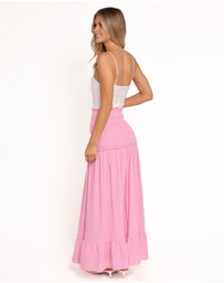 Petal & Pup - Valerie Drop Waist Maxi Skirt - Pink