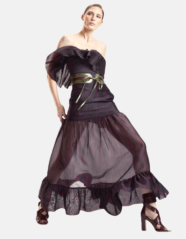 Cynthia Rowley - Organza Midi Skirt