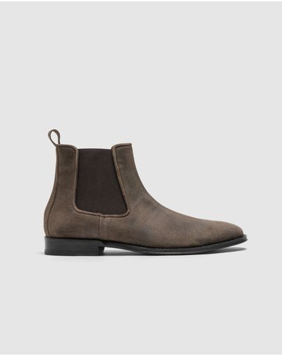 Dark Taupe Oil Suede