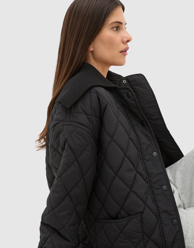 Seed Heritage - Quilted Rib Collar Jacket