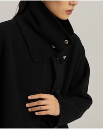 IDA+S - Sylvie Lambswool Scarf Coat