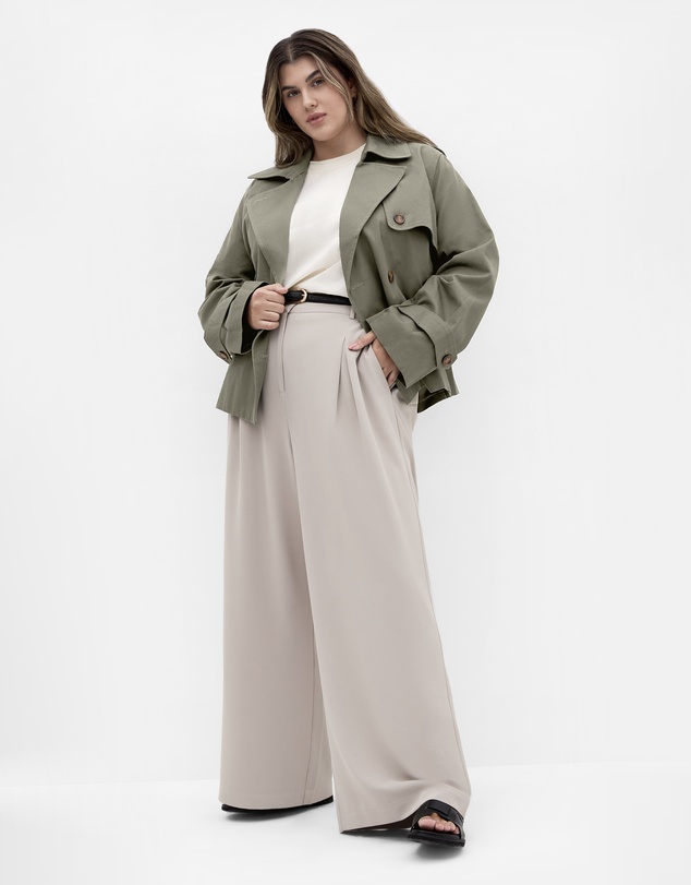 City Chic - Leah Crop Trench