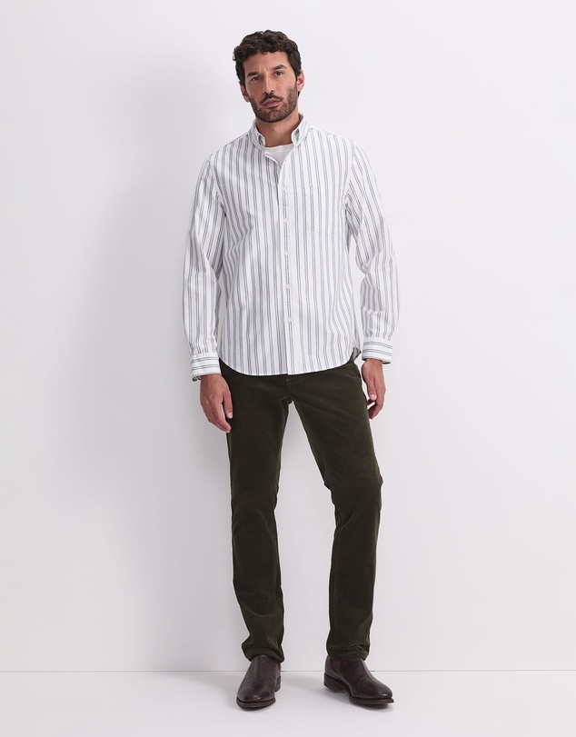 Sportscraft - Oxford Long Sleeve Stripe Shirt