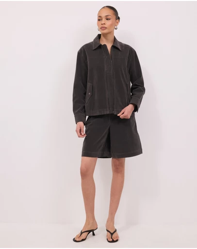Calli - Arlo Faux Suede Jacket