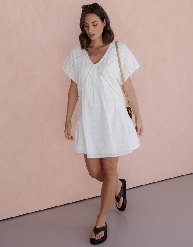 ALEXANDRA - Isaac Dress White