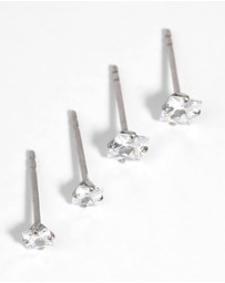 Lovisa - Surgical Steel Square Stud Earring Set