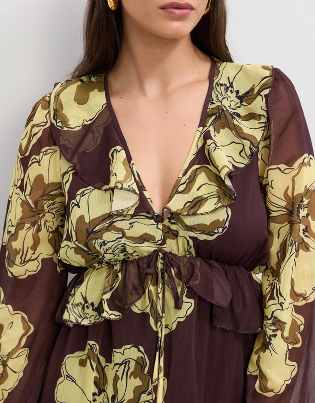 The Fated - Kyla Printed Mini Dress
