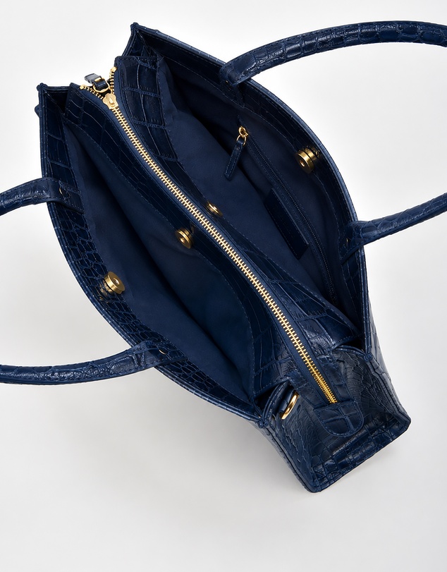 Cobb & Co - Arlie Leather Croc Tote
