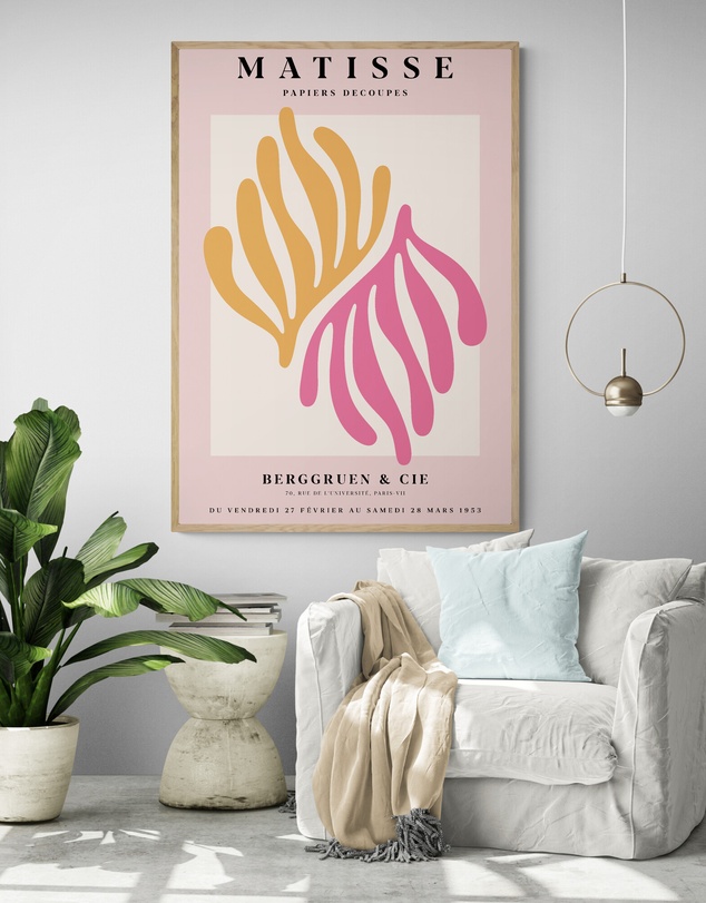 Inka Arthouse - Pink Coral by Henri Matisse Art Print