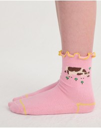 Bobo Choses - Farm Adventure Ruffled Short Socks - Kids