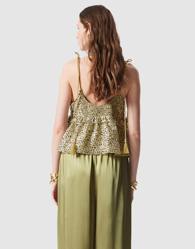 & Other Stories - Peplum-Frill Strap Top