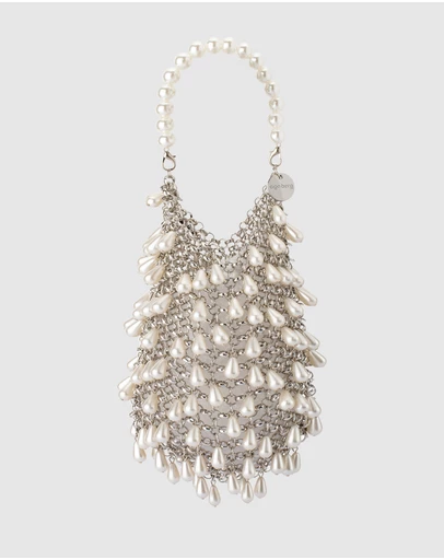 Olga Berg - Jaden Pearl Chainmail Bag