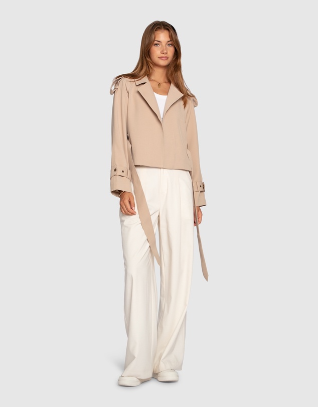 Belle & Bloom - Fast Car Cropped Trench